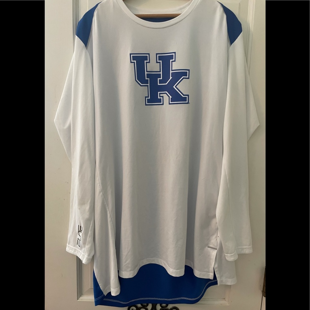 Nike Dri Fit Elite University of KY  Long Sleeve  Shirt Sz. XL Long In Back NCAA